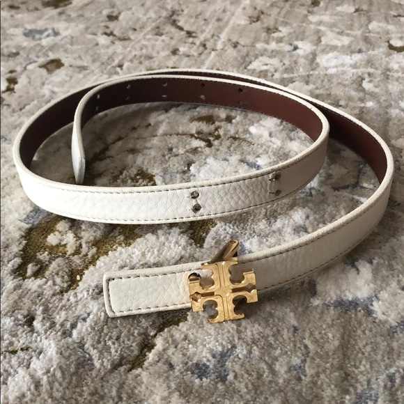white tory burch belt